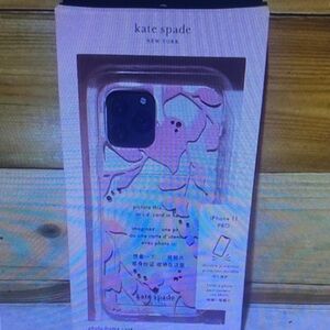 Kate Spade Blush and Black Floral iPhone 11 Pro Case